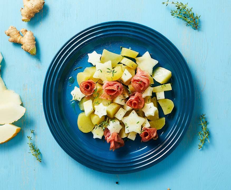 Insalata speziata di patate, melone e speck Low Carb