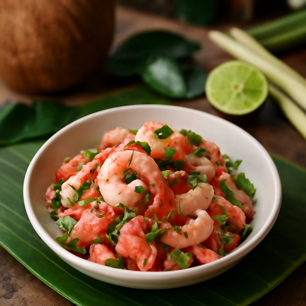 Insalata Thai di Gamberetti e Pompelmo