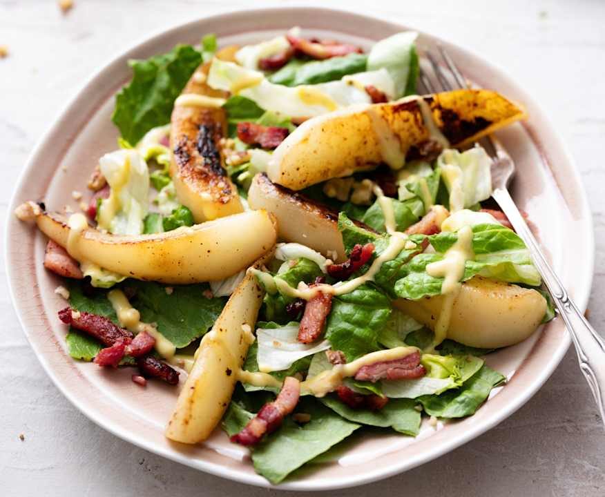 Insalata tiepida di pere con condimento alla senape Protein