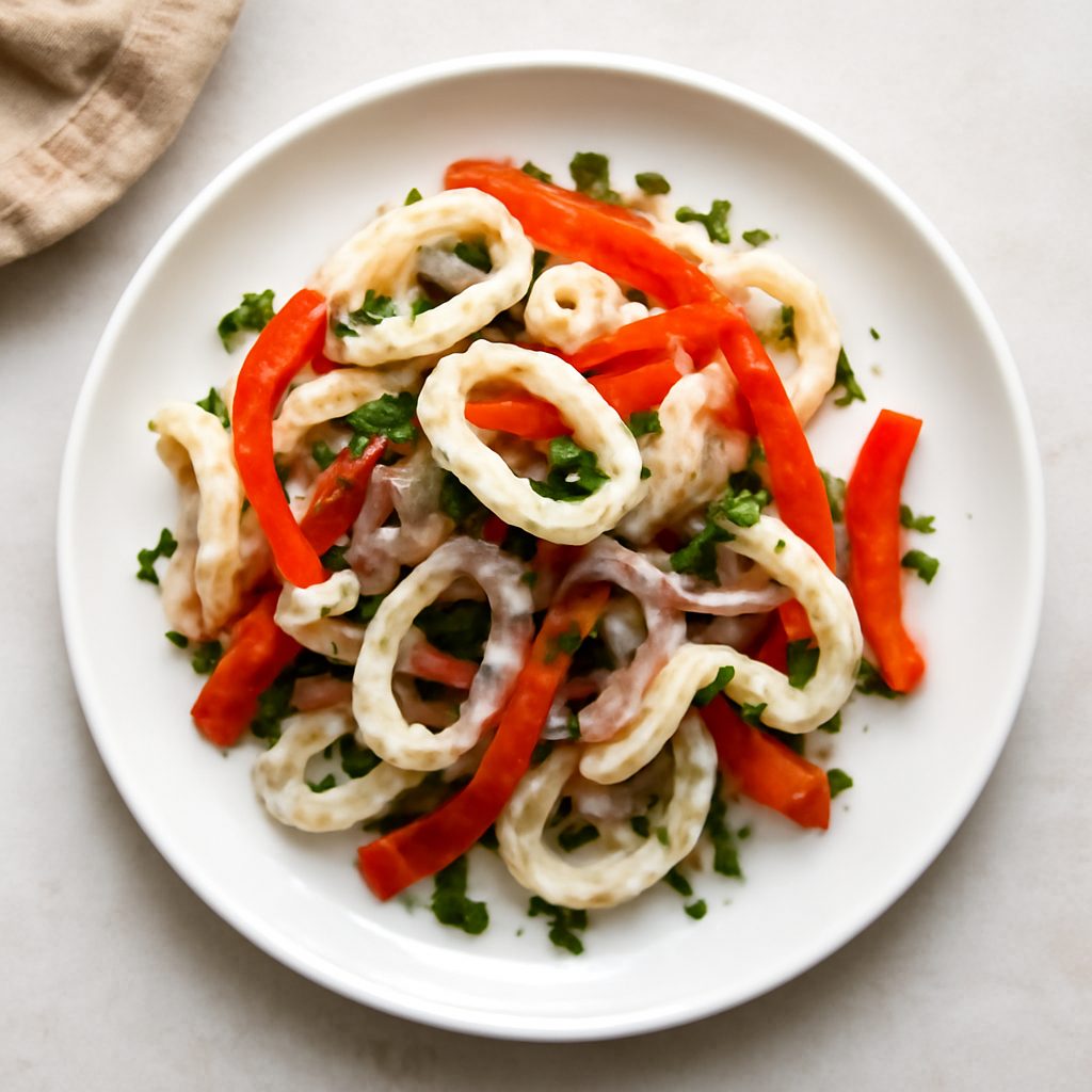 Insalatina di calamari e peperone rosso
