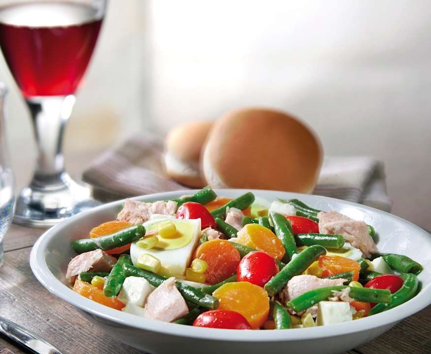 Insalatona di fagiolini, tonno e uova Low Fat