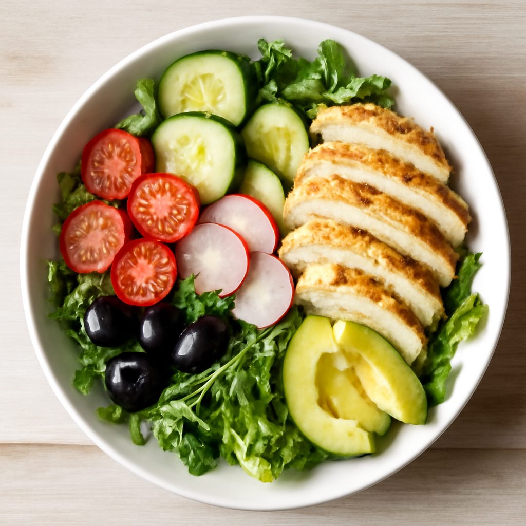 Insalatona proteica low-carb di fagiolini, tonno e uova