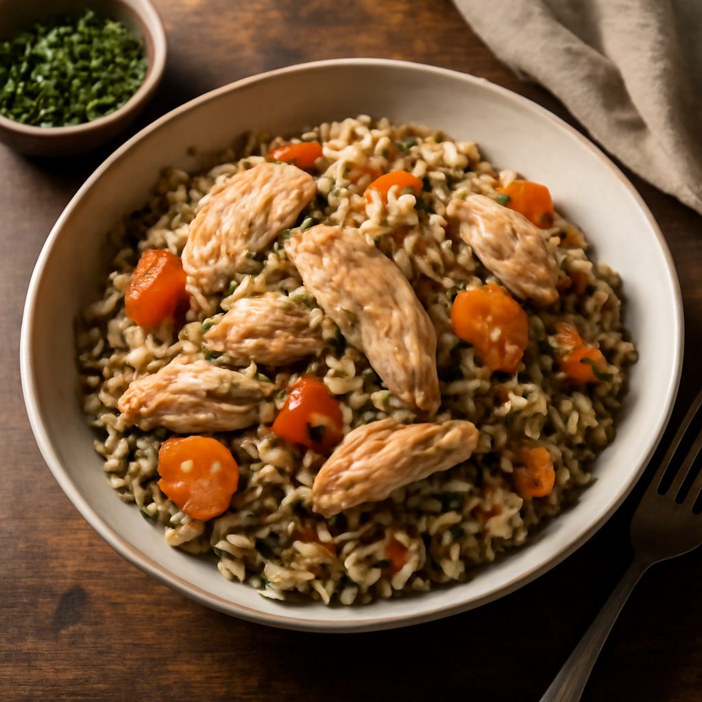 Ciotole di Pollo e Riso Selvatico con Instant Pot® Low Fat