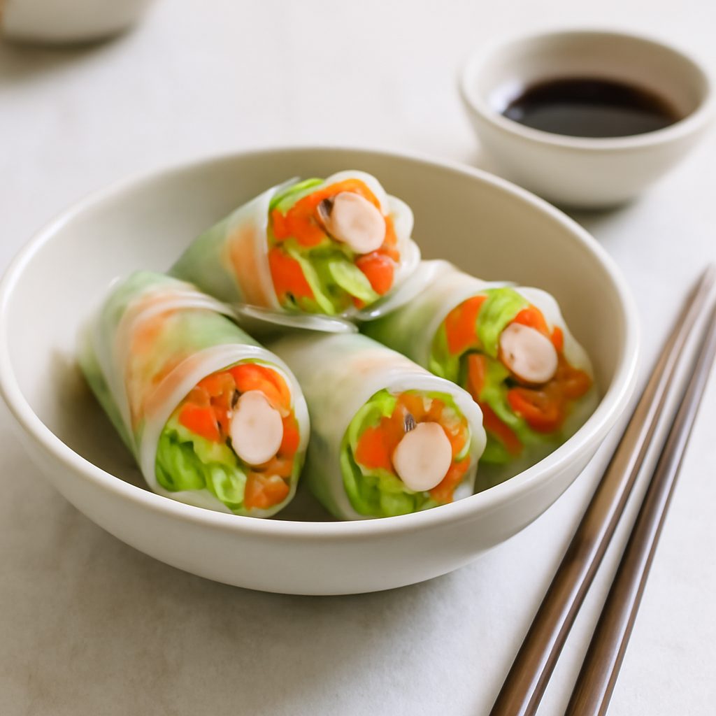 Involtini Asiatici di Surimi e Verdure Light
