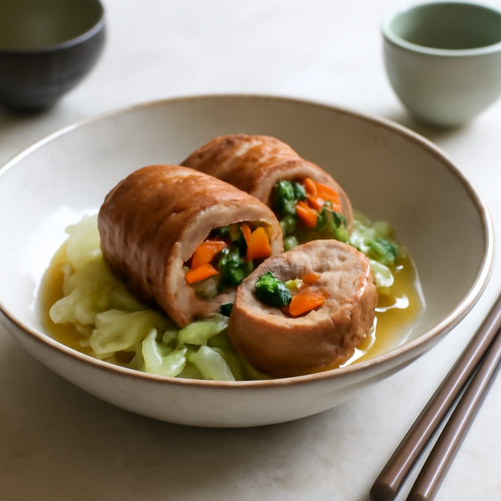 Involtini di anatra light al chutney di mango