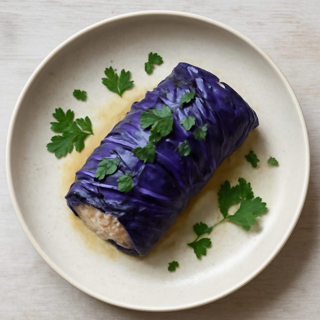 Involtini di cavolo rosso