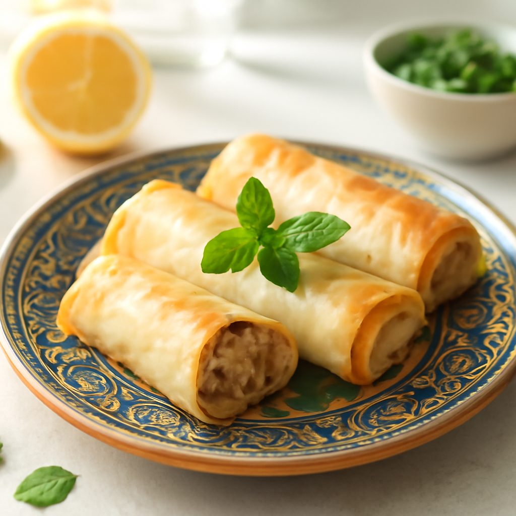 Involtini di pasta fillo al tonno light - Stile orientale