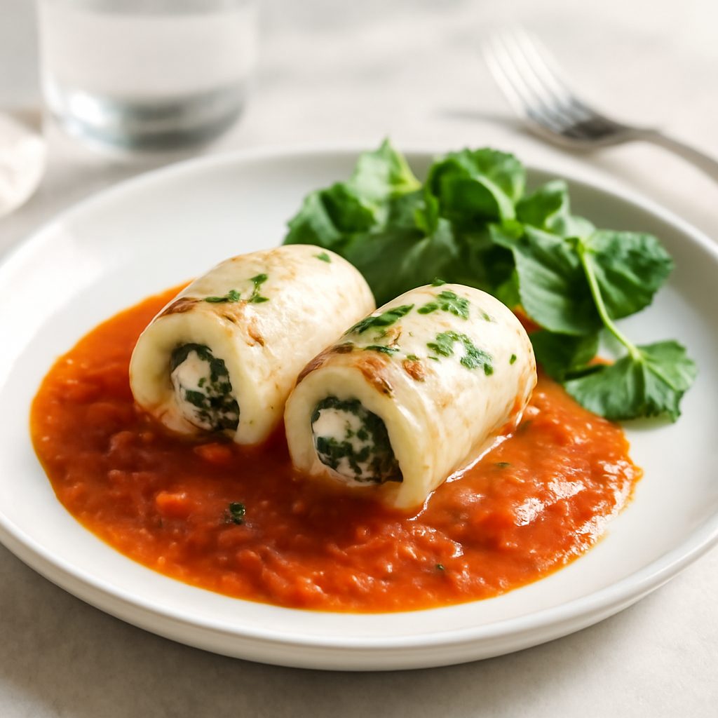 Involtini di pesce alla salsa americana light