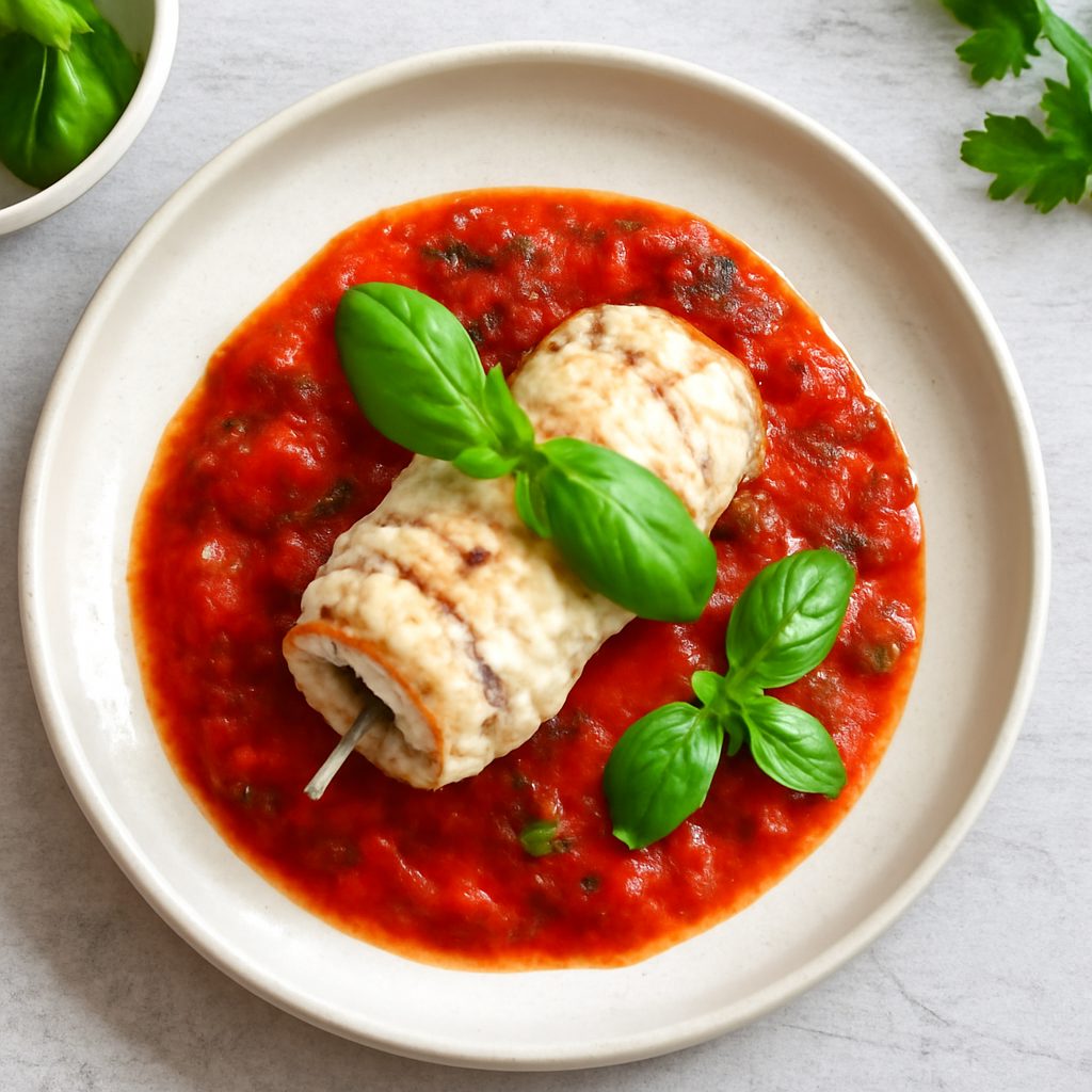 Involtini di pesce spada al pomodoro low-carb proteico