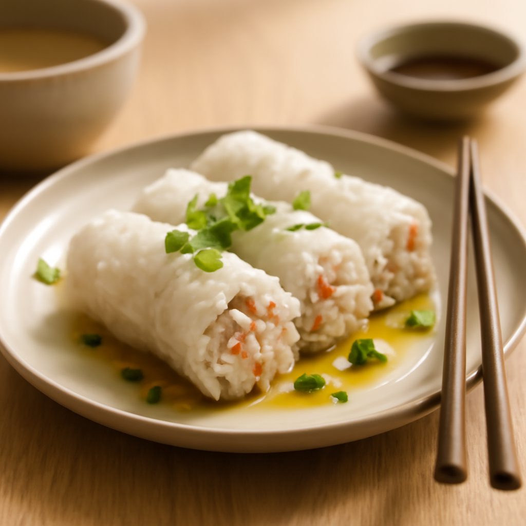 Involtini di riso al granchio light - Nems asiatici ripieni