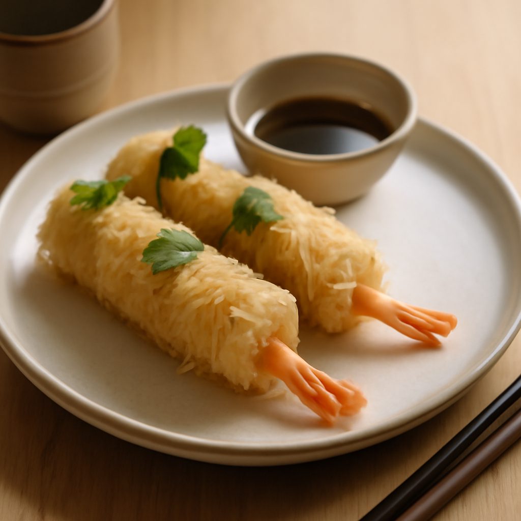 Involtini di riso croccanti ai gamberi light - Ricetta asiatica italiana