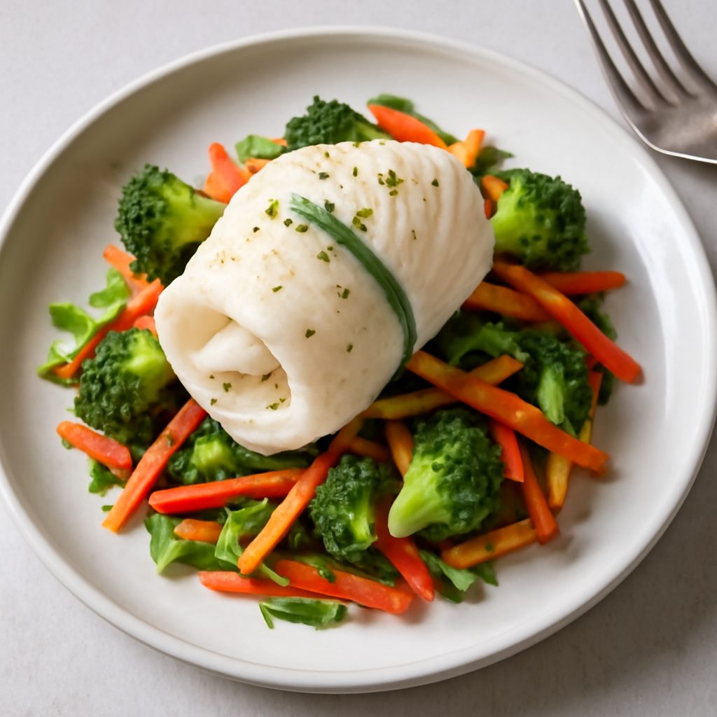 Involtini di sogliola con verdure all'orientale proteico low-carb
