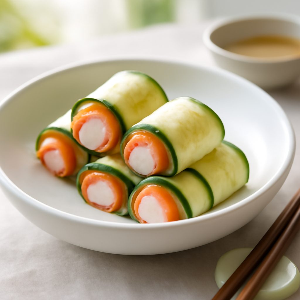 Involtini di surimi e zucchina alla citronella - Nems light asiatici