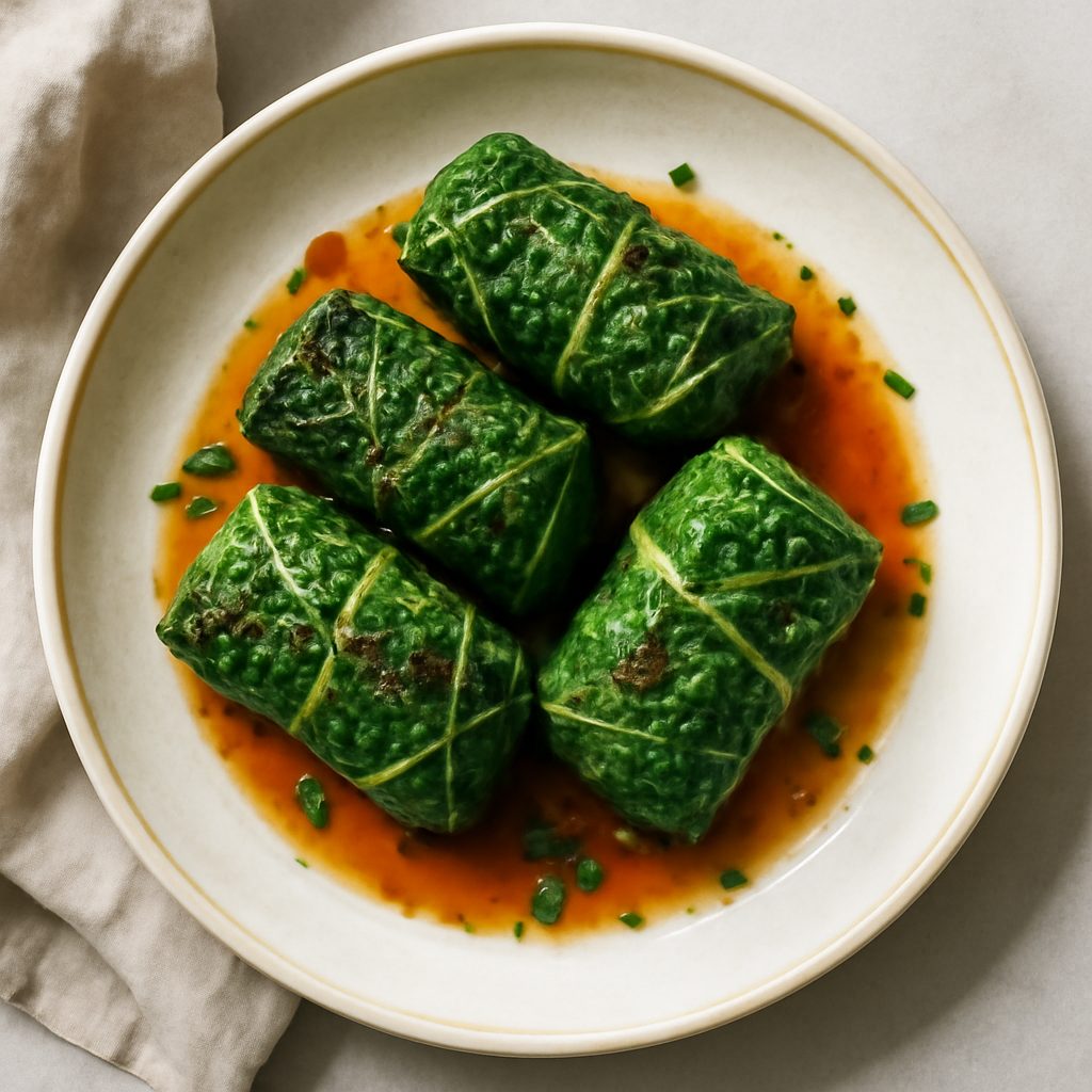 Involtini di verza capunet agrodolci proteici low-carb