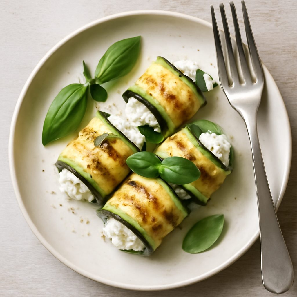 Involtini di Zucchine ai Fiocchi di Latte
