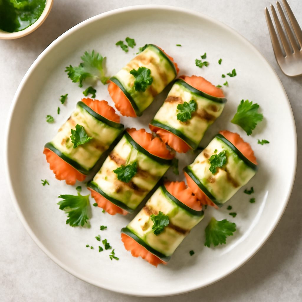 Involtini di zucchine con salmone affumicato Protein