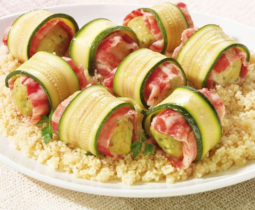 Involtini di zucchine e nasello con cous cous Protein