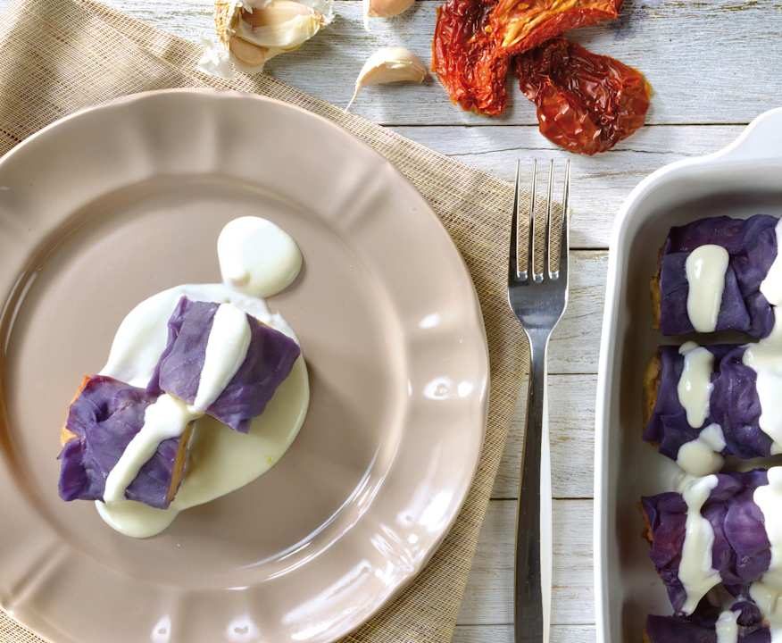 Involtini filanti al cavolo rosso Low Carb