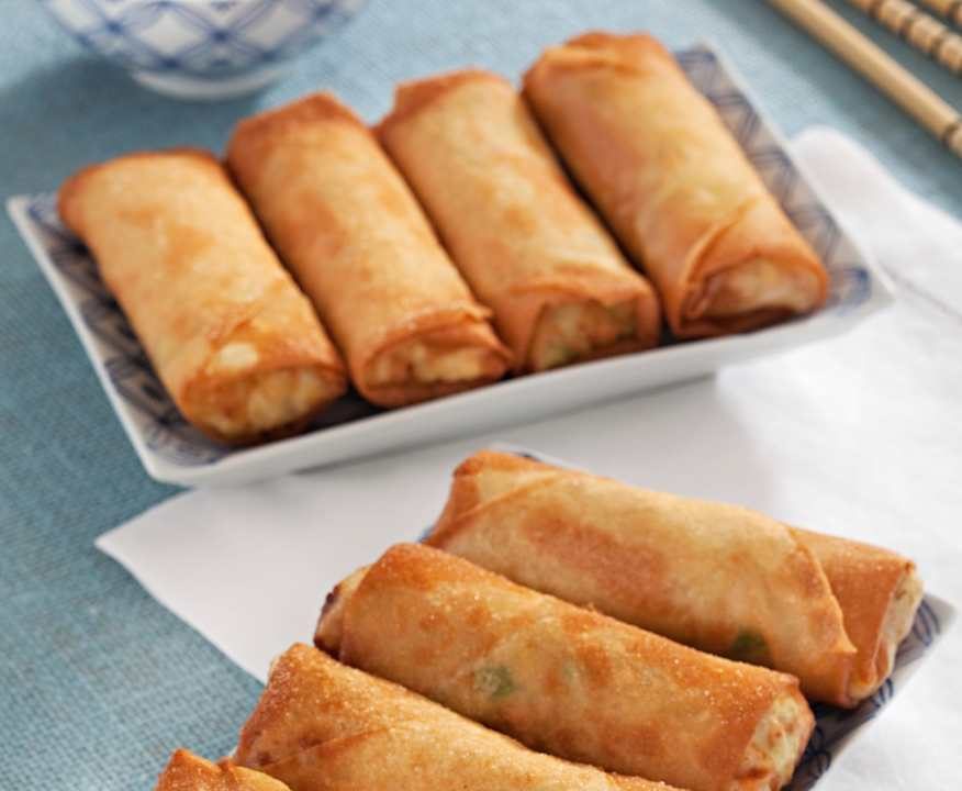 Involtini primavera di gamberi con salsa agrodolce Protein
