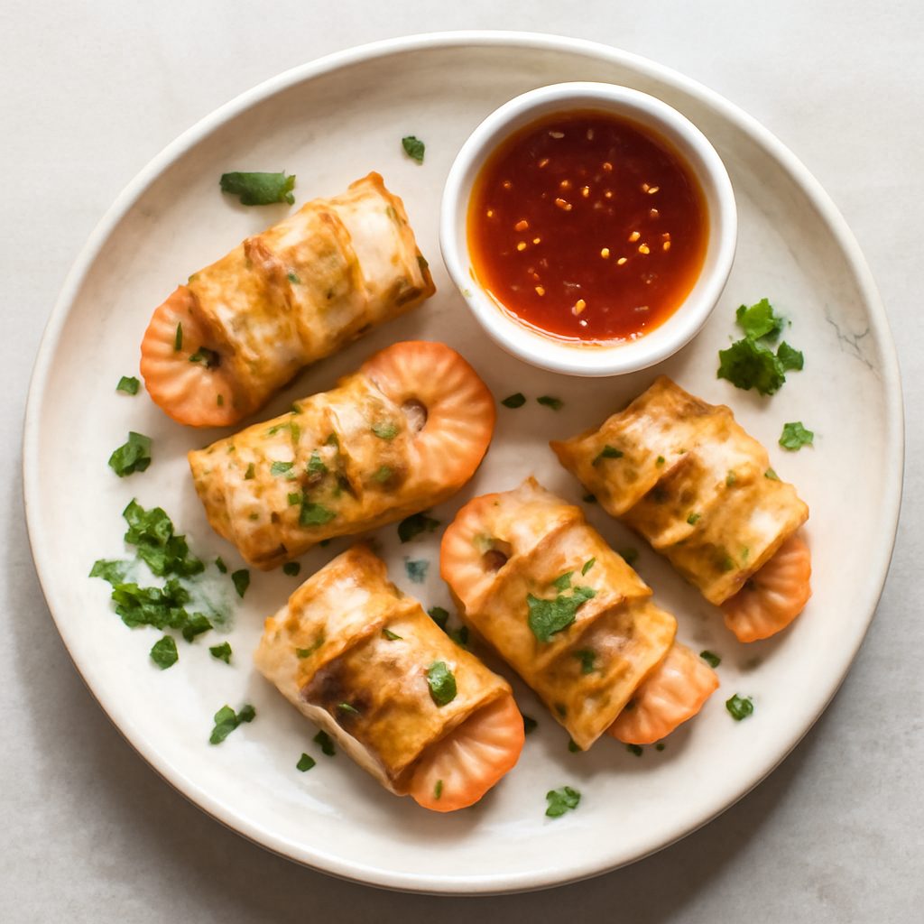 Involtini di gamberi e tofu con salsa agrodolce fit Low Fat