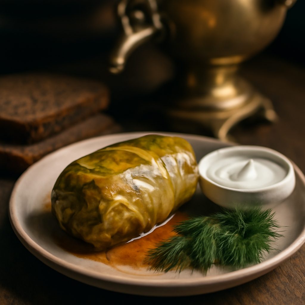 Involto di Cavolo Low-Carb Russo Ripieno di Uova e Aneto