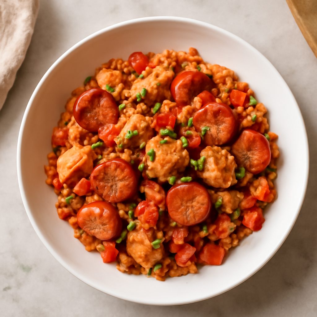Jambalaya Proteico Low-Carb in Padella