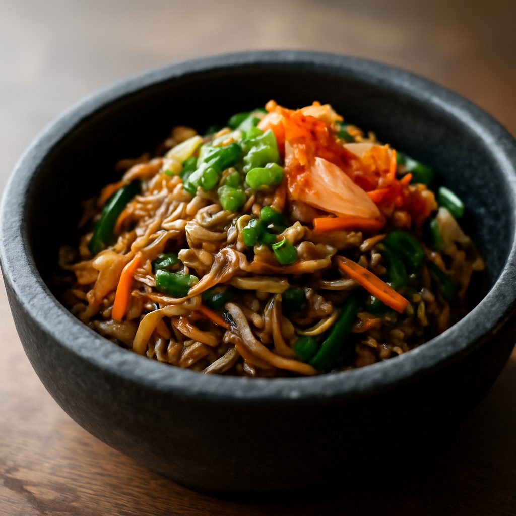 Japchae con Shirataki e Manzo