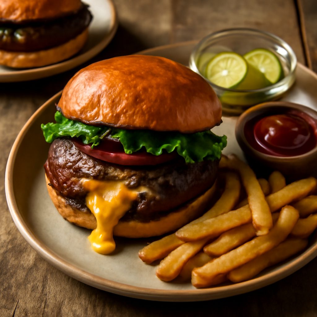 Juicy Lucy Burger Protein