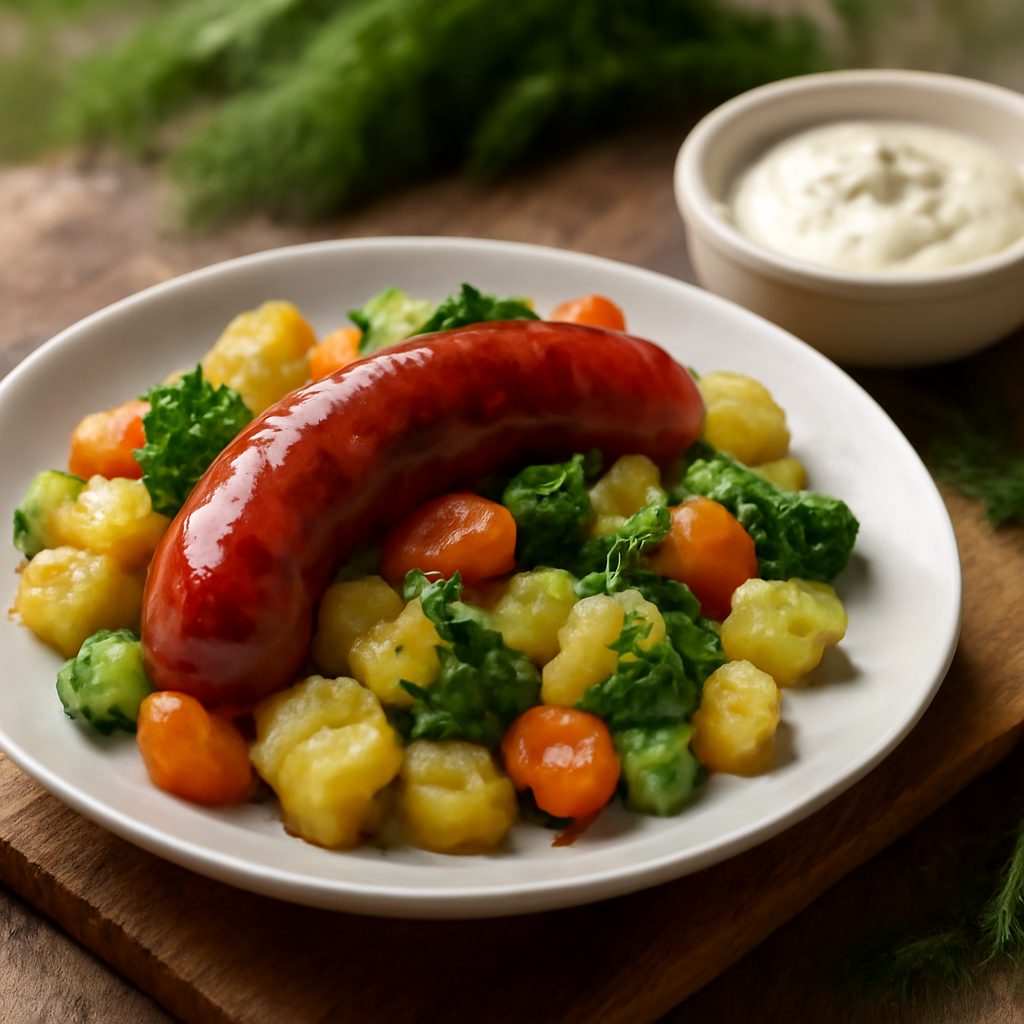 Kielbasa e Verdure Low-Carb alla Polacca