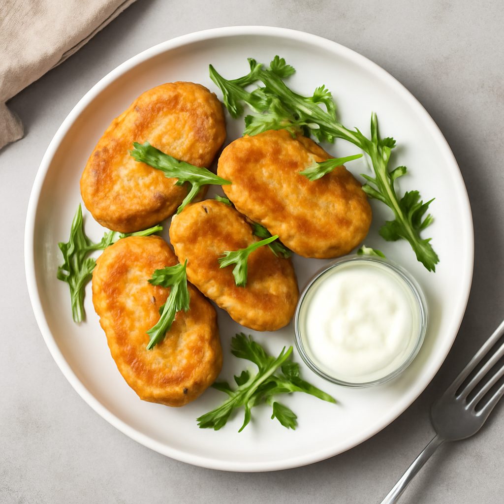 Krapfen di patate ripieni di funghi