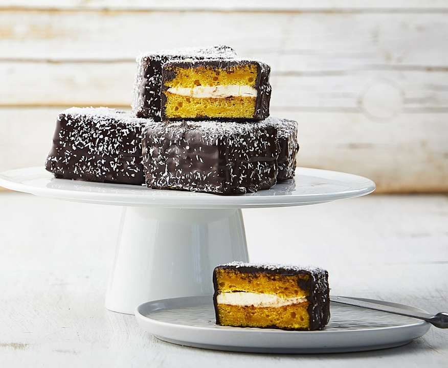 Lamingtons australiani zucca e cannella Low Fat
