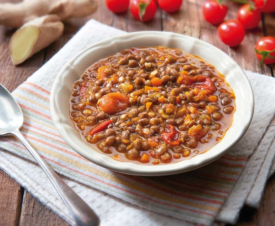 Lenticchie speziate in umido Low Fat