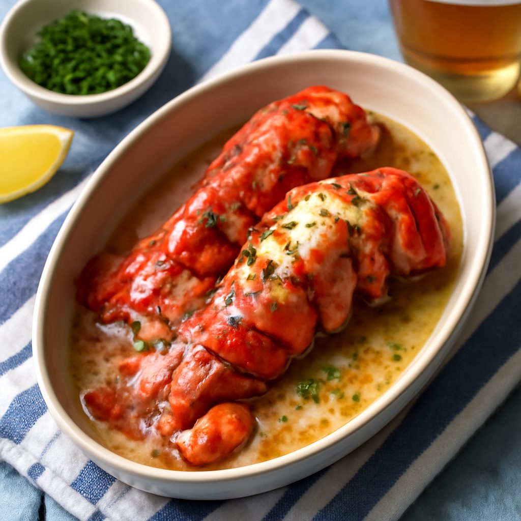 Code di Aragosta Cotte a Vapore nella Birra Low Fat