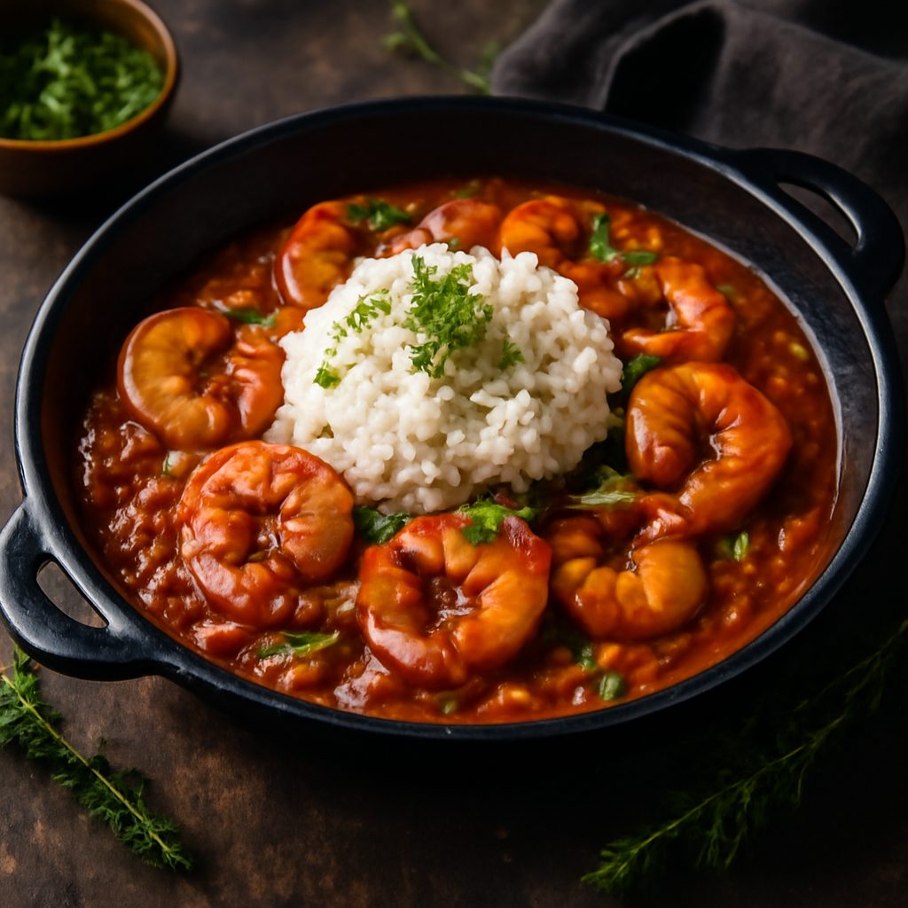 Gamberi alla Creola della Louisiana Low Carb