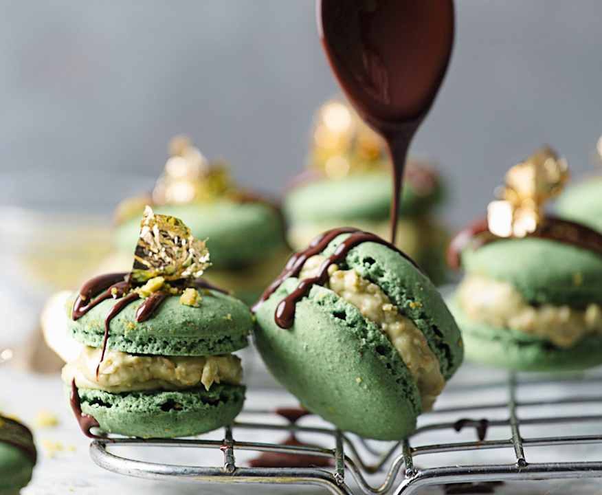 Macarons al pistacchio