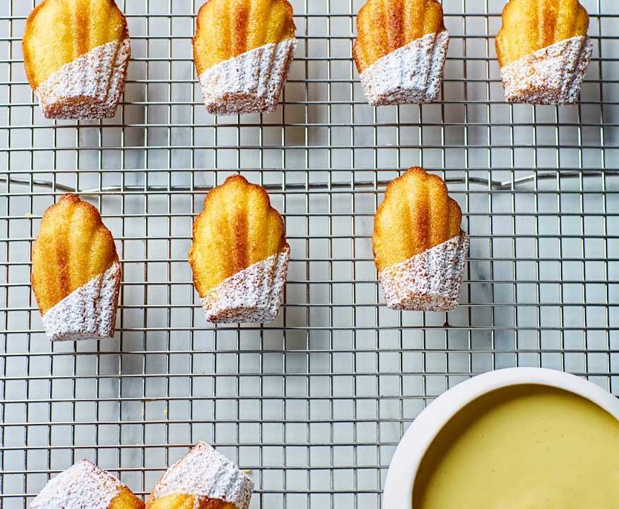 Madeleine con crema inglese alla vaniglia Protein