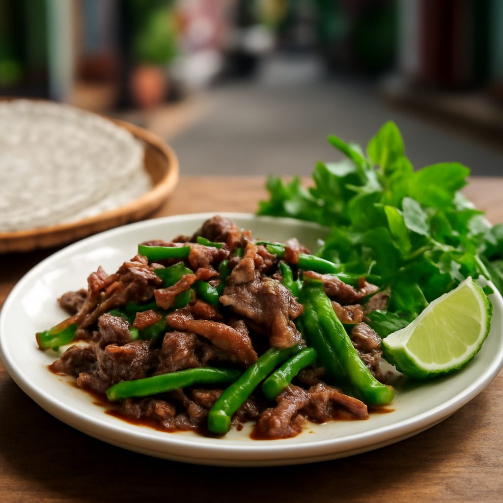 Manzo e Fagiolini Saltati in Padella - Ricetta Vietnamita Low Fat
