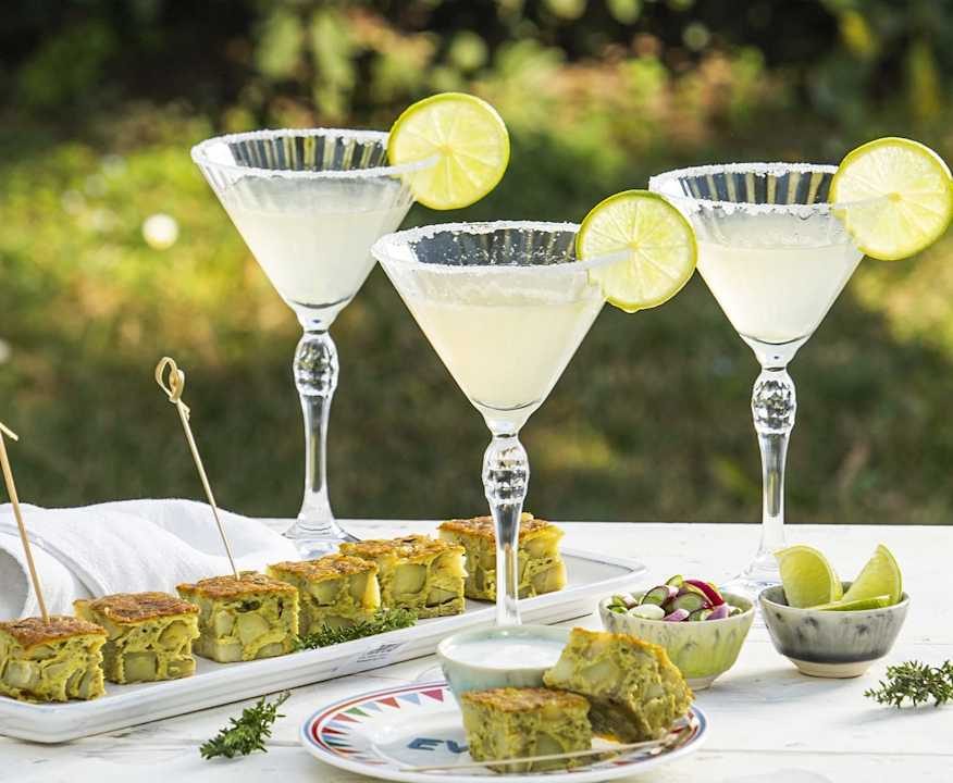 Margarita con quadrotti di frittata di patate Low Fat