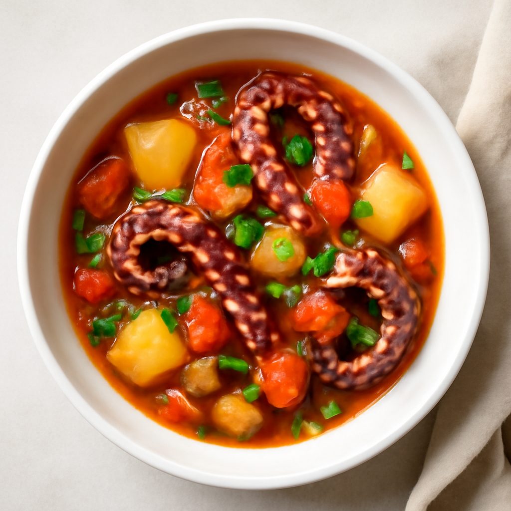 Marmitako di polpo proteico low-carb