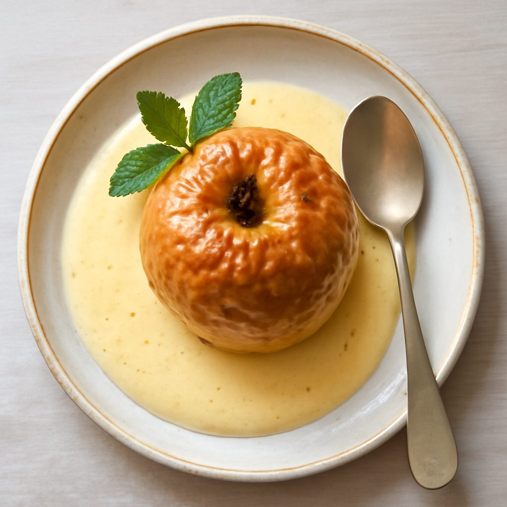 Mela al forno con zabaione al sidro Low Carb