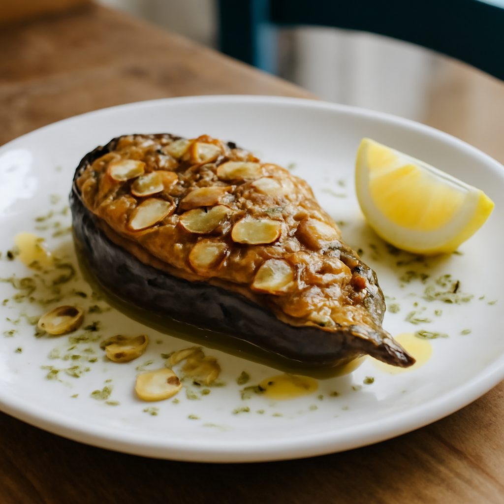Melanzane con Mandorle Greca