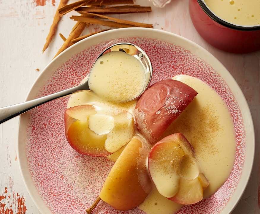 Mele con zabaione al sidro Low Fat