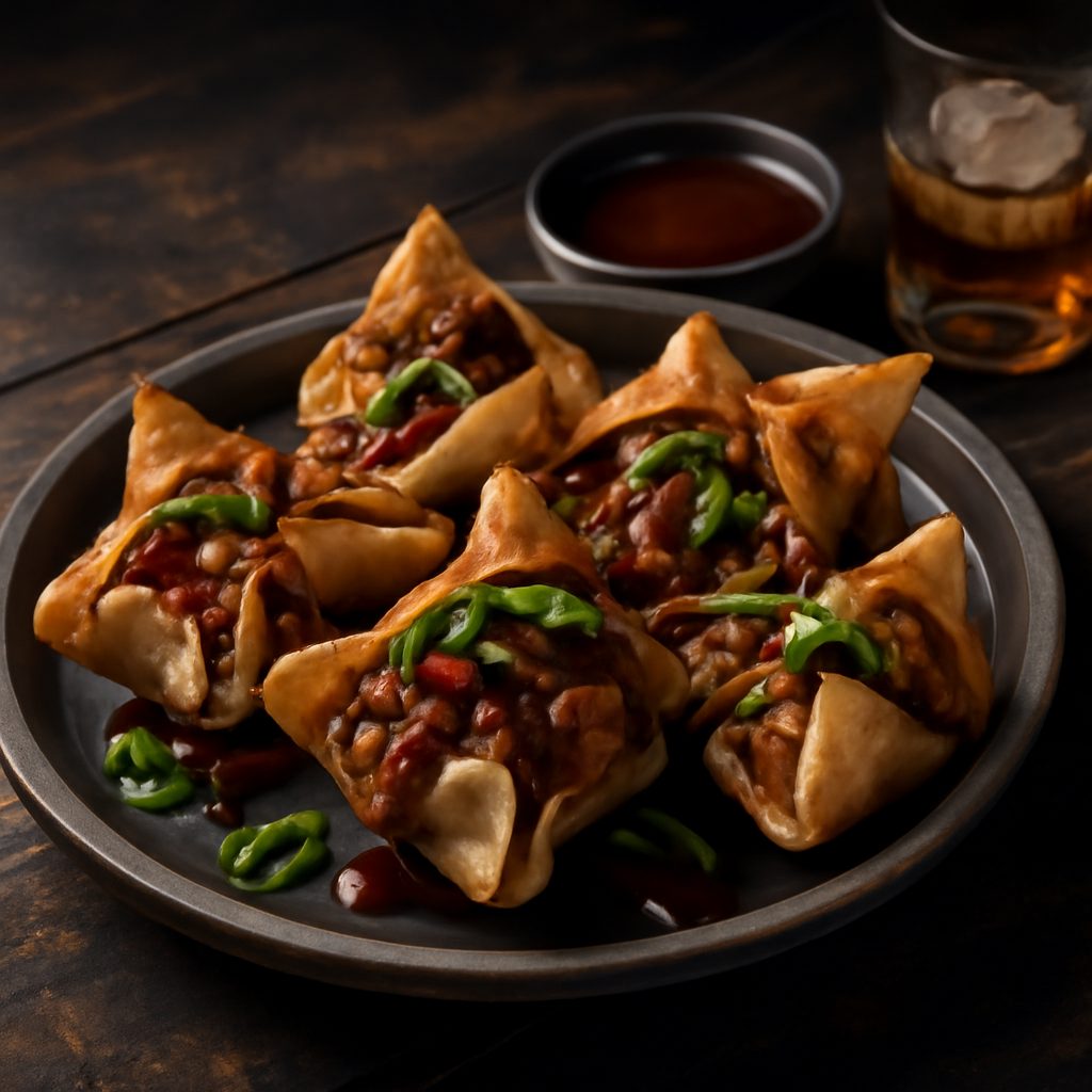 Wonton di Maiale Affumicato in Stile Memphis