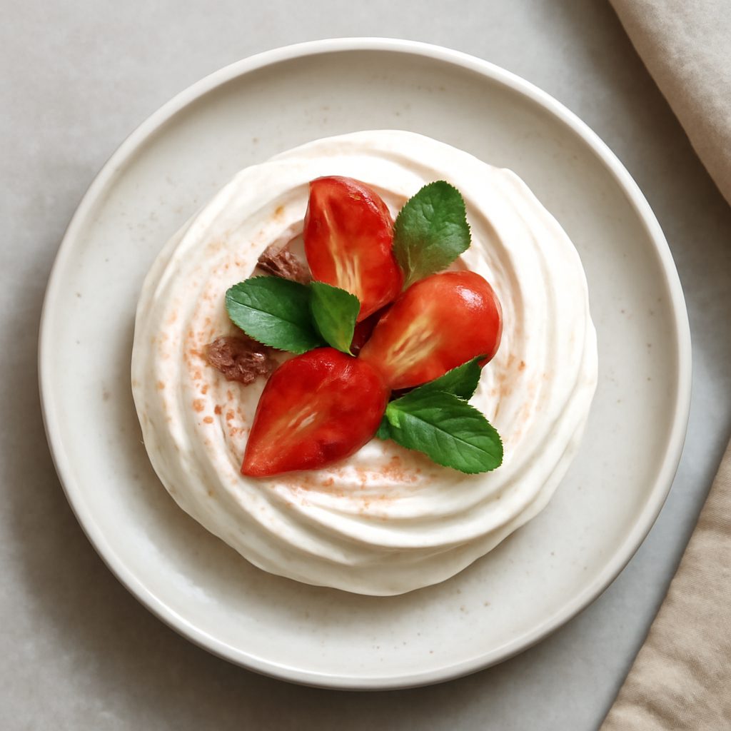 Meringa al Caramello con Crema Inglese Low Carb