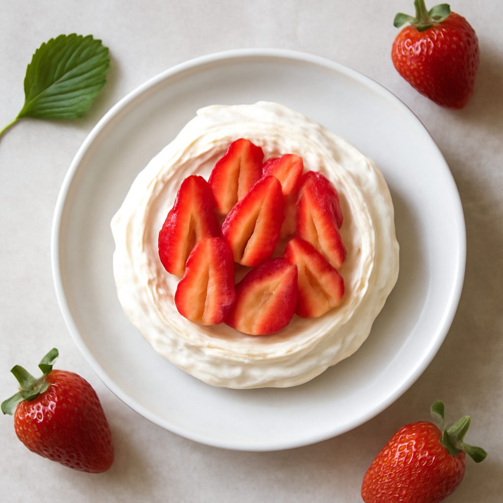 Meringata alle fragole proteica low-carb