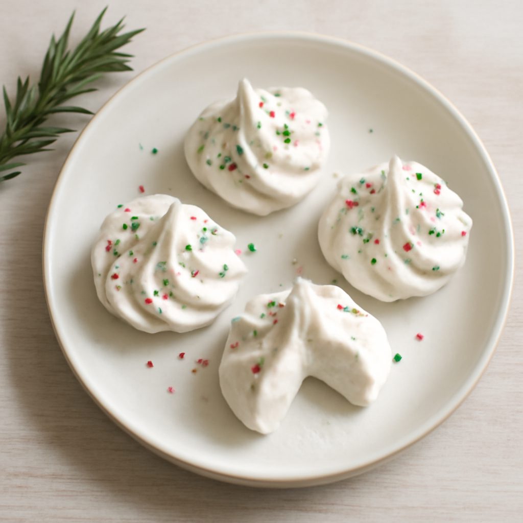 Meringhe natalizie proteiche low-carb