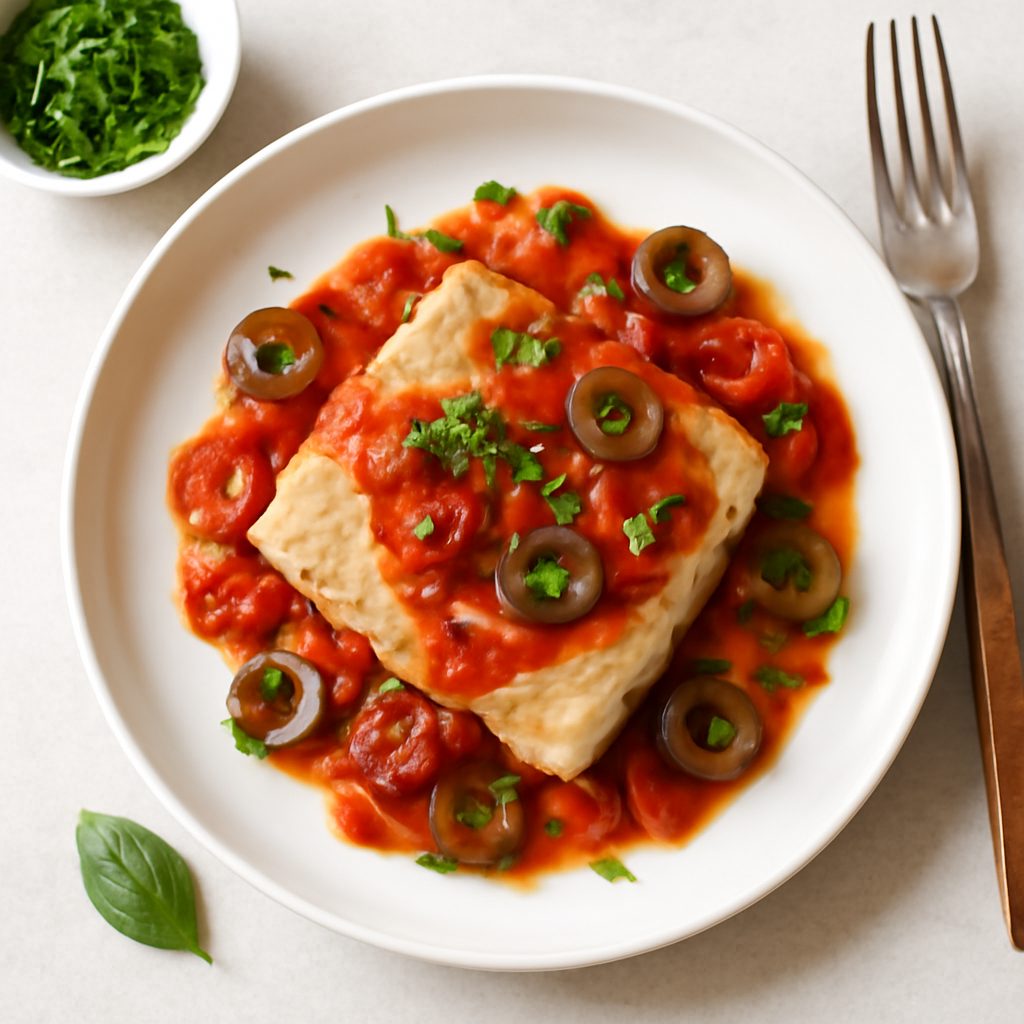 Merluzzo alla pizzaiola proteico low-carb