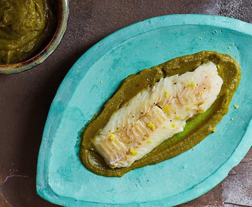 Merluzzo allo zenzero con crema di broccoli sottovuoto Low Carb
