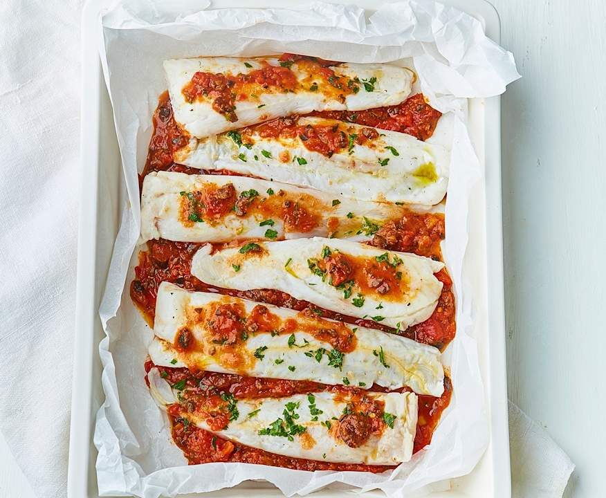 Merluzzo con salsa saporita (6 porzioni) Low Fat