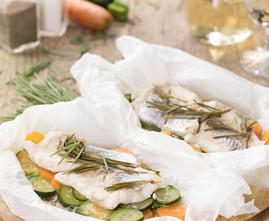 Merluzzo e verdure in bellavista al rosmarino Low Carb